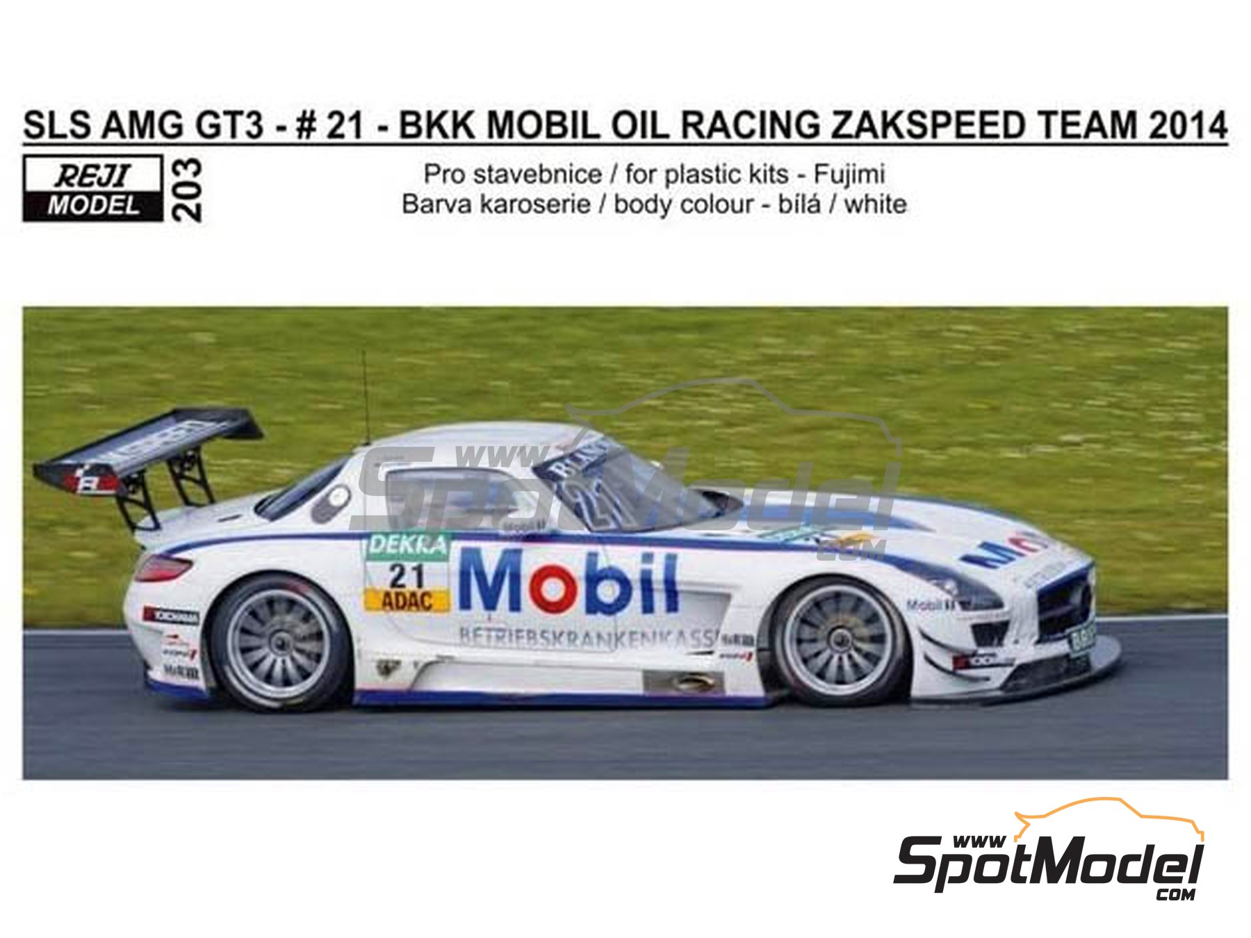 Reji Model 203: Marking / livery 1/24 scale - Mercedes Benz SLS